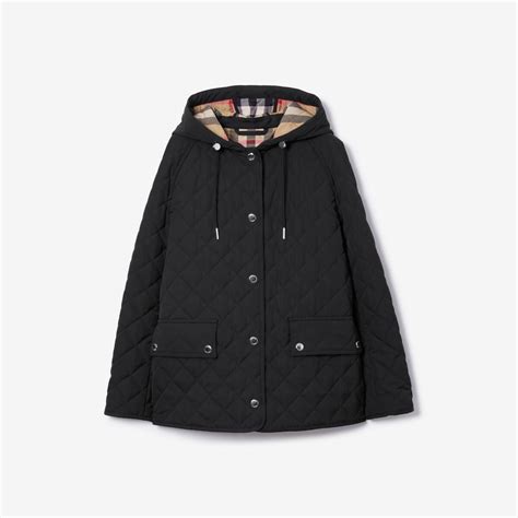 burberry diamond quilted oversized hooded parka|burberry thermoregulated diamond quilted jacket.